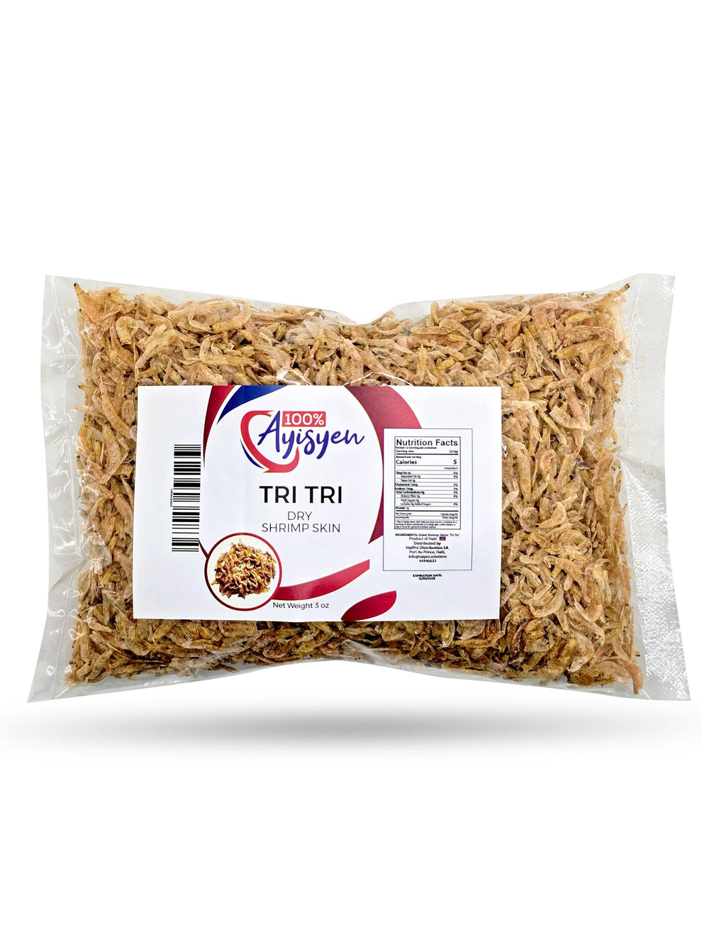 100% AYISYEN Tri Tri front packaging showing origin and benefit of authentic flavor