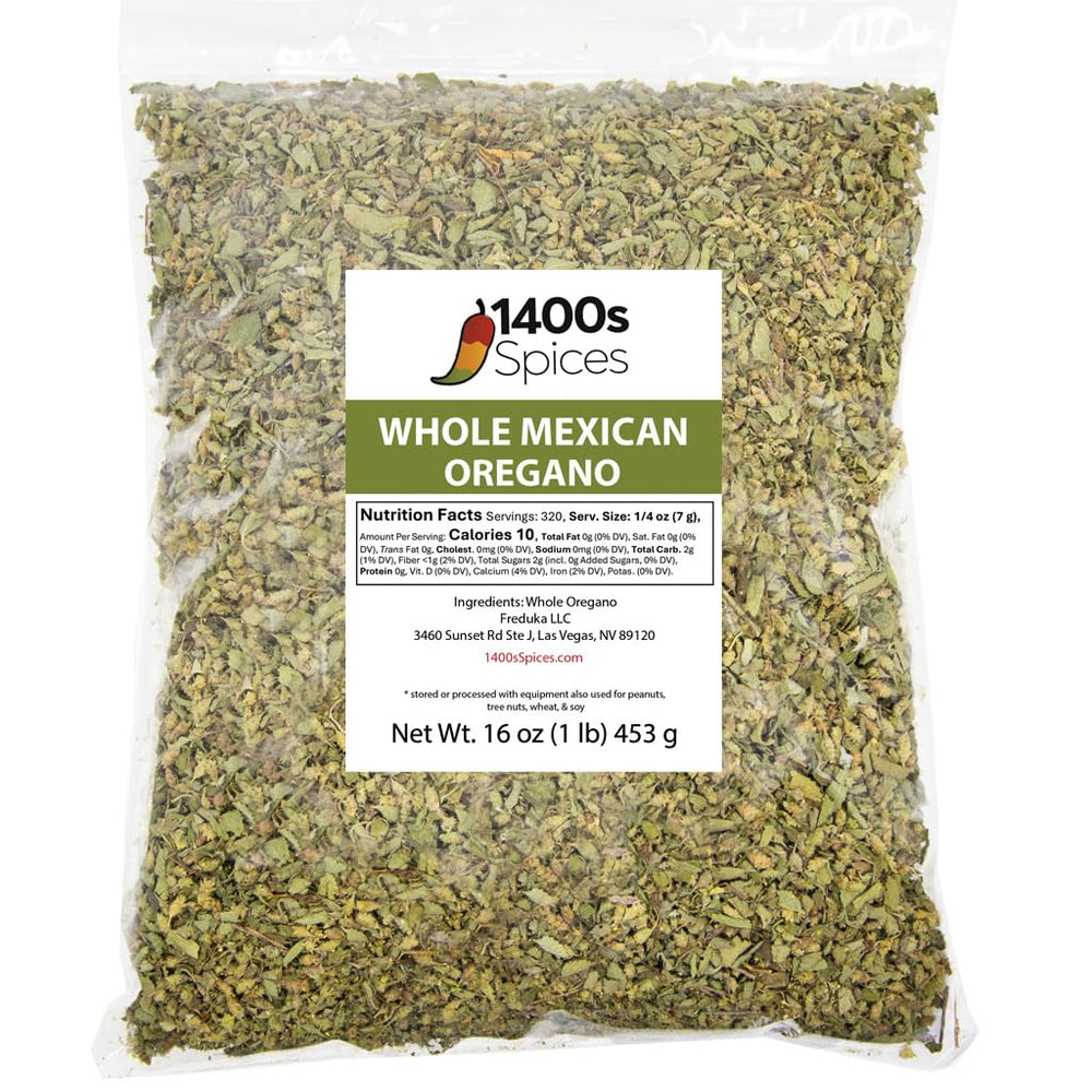 1400S SPICES front package showing 1lb Mexican oregano for consistent bold flavor
