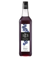 1883 MAISON ROUTIN front bottle view showing blueberry syrup and premium label benefit