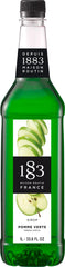 1883 Maison Routin front label showing green apple flavor and benefits