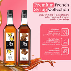 1883 Maison Routin close-up label detail highlighting ingredients and quality