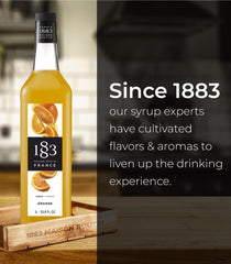 1883 MAISON ROUTIN in espresso drink adding citrus aroma and visual appeal