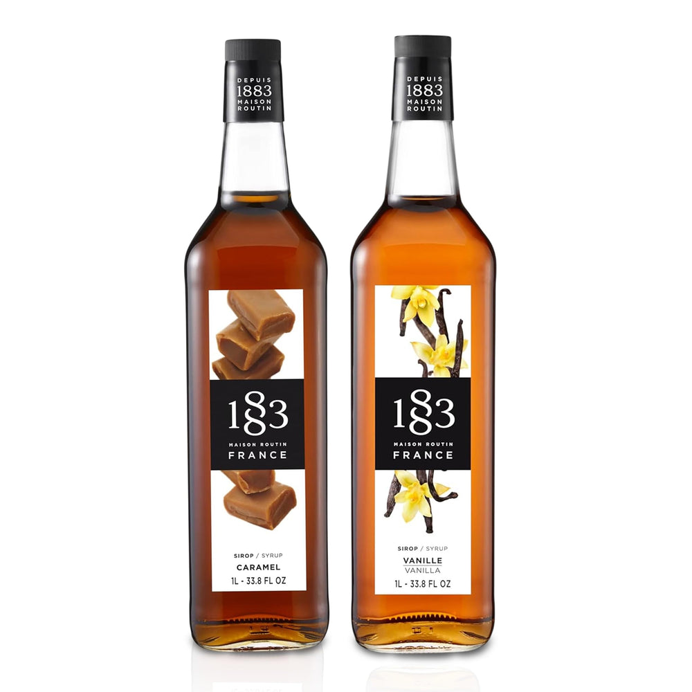 1883 Maison Routin front packaging showing both 1L bottles and premium look