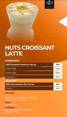 1883 Maison Routin used in a latte showing rich nutty flavor enhancing coffee