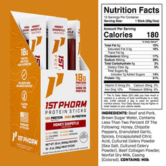 1st Phorm close-up texture of Honey Chipotle stick highlighting savory bite