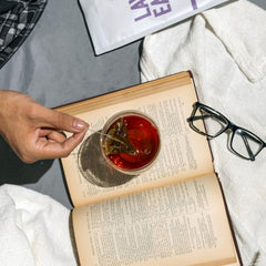 20 Leaves loose Ceylon leaves with dried lavender and bergamot pieces for aroma clarity