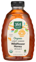 365 by Whole Foods Market front label showing organic and fair trade benefits