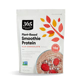 365 by Whole Foods Market front packaging showing rich chocolate protein and benefits