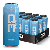 3D Blueberry Mist front can showing vibrant blueberry branding and ready-to-drink energy
