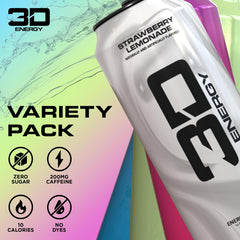 3D can close-up label revealing flavor name and 200mg caffeine benefit