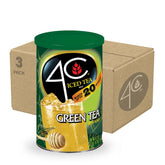 4C canister front packaging showing green tea honey lemon flavor and family size benefit