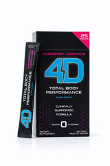 4D front packaging showing 25 packets and clear benefits on label
