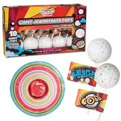 4YoreElves box display window showing ten giant jawbreakers for easy gifting