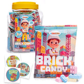 4YoreElves front packaging showing 24 candy brick packs and bright colors for easy party use