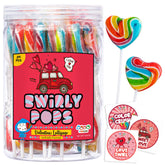 4YoreElves front packaging showing 24 heart lollipops and bucket benefit organization