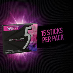 Close-up of 5 Gum Evolution stick texture highlighting sturdy chew quality