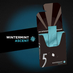 5 Gum Wintermint open pack with sticks visible, showing on-the-go convenience