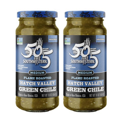505 Southwestern front packaging shows two jars and pantry-ready benefit