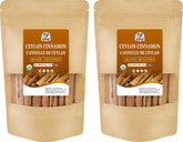 52USA front packaging showing organic Ceylon cinnamon sticks, highlights quality