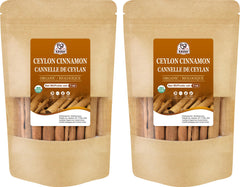 52USA front packaging showing organic Ceylon cinnamon sticks, highlights quality