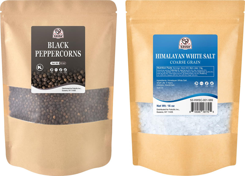 52USA front packaging showing both pepper and salt for value