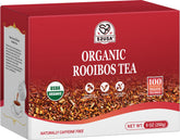52USA front packaging showing 100 organic rooibos tea bags for everyday brewing