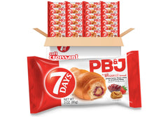 7Days PB&J croissant front packaging showing quantity and on-the-go benefit