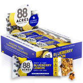 88 Acres front packaging showing blueberry lemon flavor and benefits