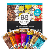 88 Acres front packaging showing variety pack and allergen-free benefits