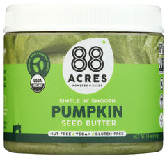 88 Acres jar front label showing brand and nutritional benefits