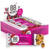 88 Acres front packaging showing triple berry crumble flavor and benefits