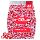 A Great Surprise front packaging showing resealable 3 lb bag and peppermint design, convenient bulk supply