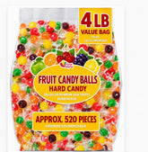 A Great Surprise front packaging showing 4 lb bag and colorful fruit balls, perfect refill