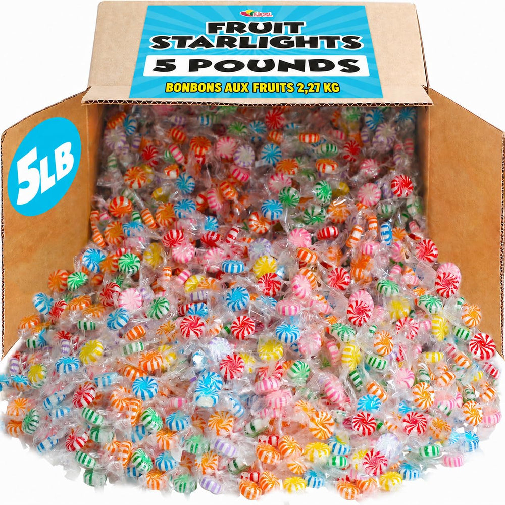 A Great Surprise front packaging showing large 5 lb bag and vibrant colors, convenient bulk