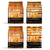 A-SHA variety pack front packaging showing included flavors and benefits
