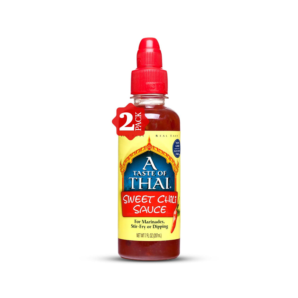 A Taste of Thai front bottle showing label and size for quick identification