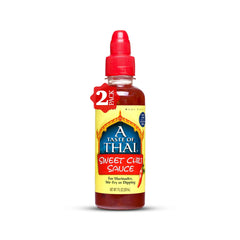 A Taste of Thai front bottle showing label and size for quick identification