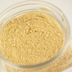 A&A Maple five pound jar beside measuring scale indicating bulk value