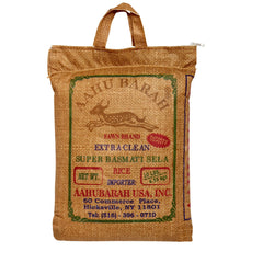 Aahu Barah front packaging showing 10lb bag and brand clarity for pantry appeal