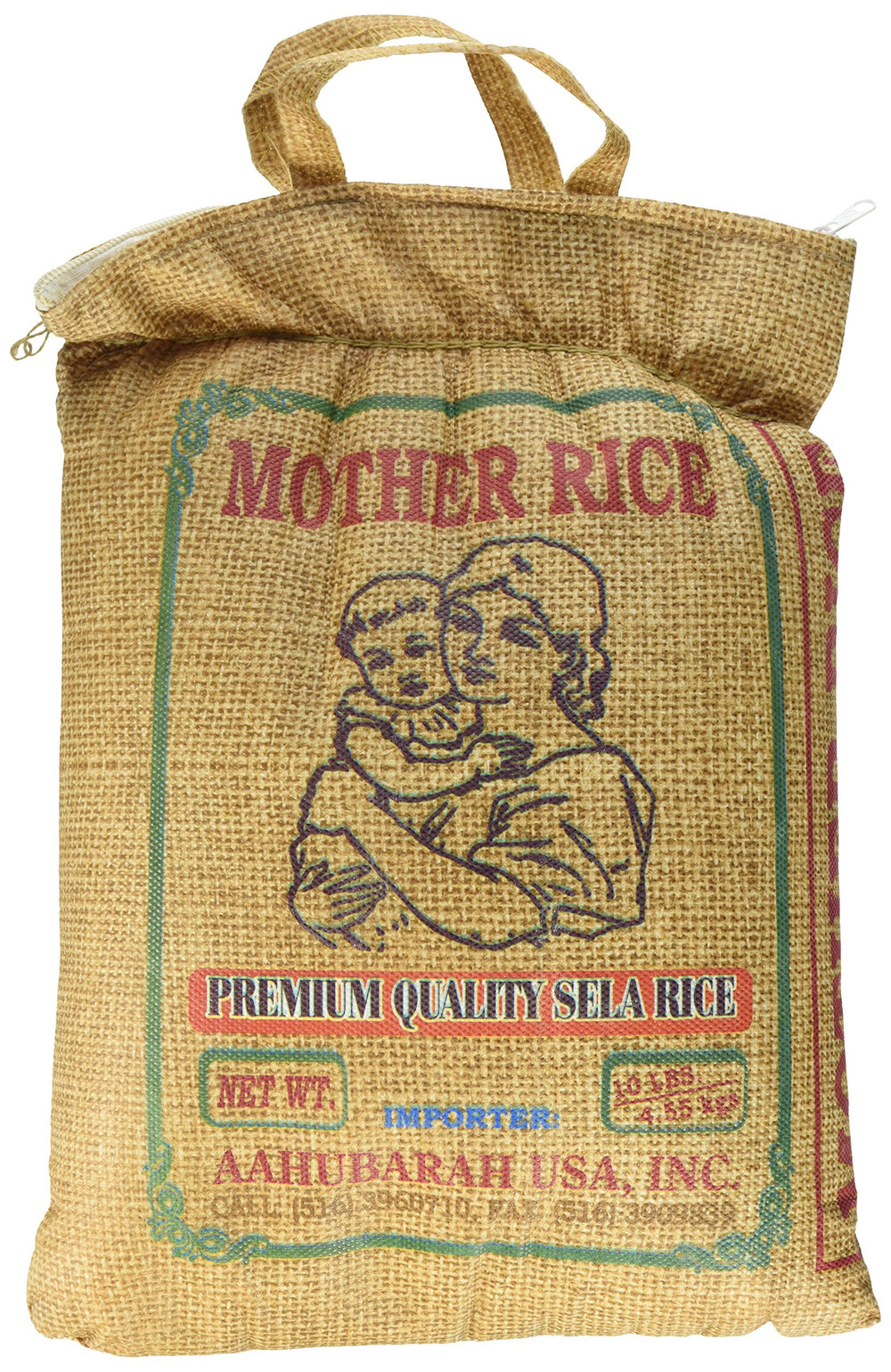 Aahu Barah sealed 10 lb bag front showing brand and basmati benefit