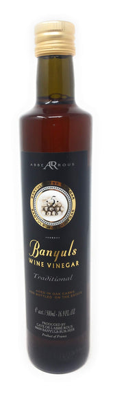 Abbe Rous bottle front view showing label and volume, enhances pantry presentation