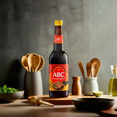 ABC bottle being poured to demonstrate thick texture and easy application