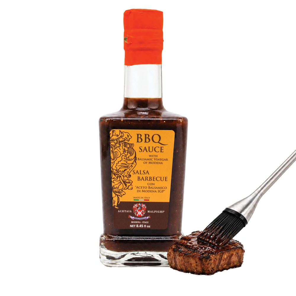 Acetaia Malpighi front bottle showing elegant packaging and premium Italian quality