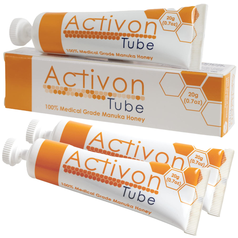 ActivOn front tube showing label and three-pack convenience benefits