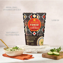 Aduna fonio mixed into a vibrant salad showcasing versatility and healthy meals