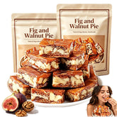 Aevezom front packaging showing fig walnut black sesame pie, appealing convenience