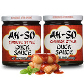 Ah So jar front packaging showing label and two-jar value for easy serving
