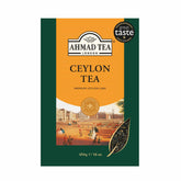 Ahmad Tea front packaging showing 454g loose-leaf and award details for clear purchase info