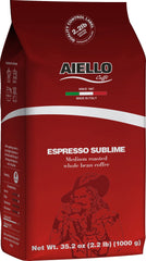 Aiello Caffè front packaging showing 2.2 lb bag and brand for easy recognition