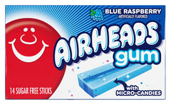 Airheads close-up of micro-candies in gum showing intensified berry taste